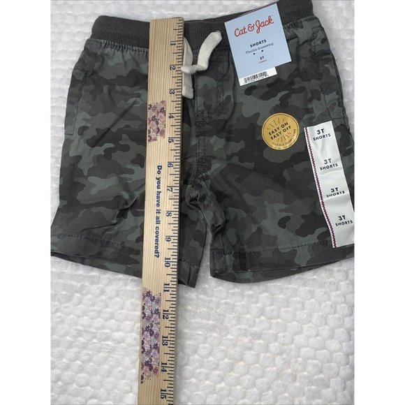 Cat & Jack 3T Flexible Draw String Camo shorts - Picture 7 of 8